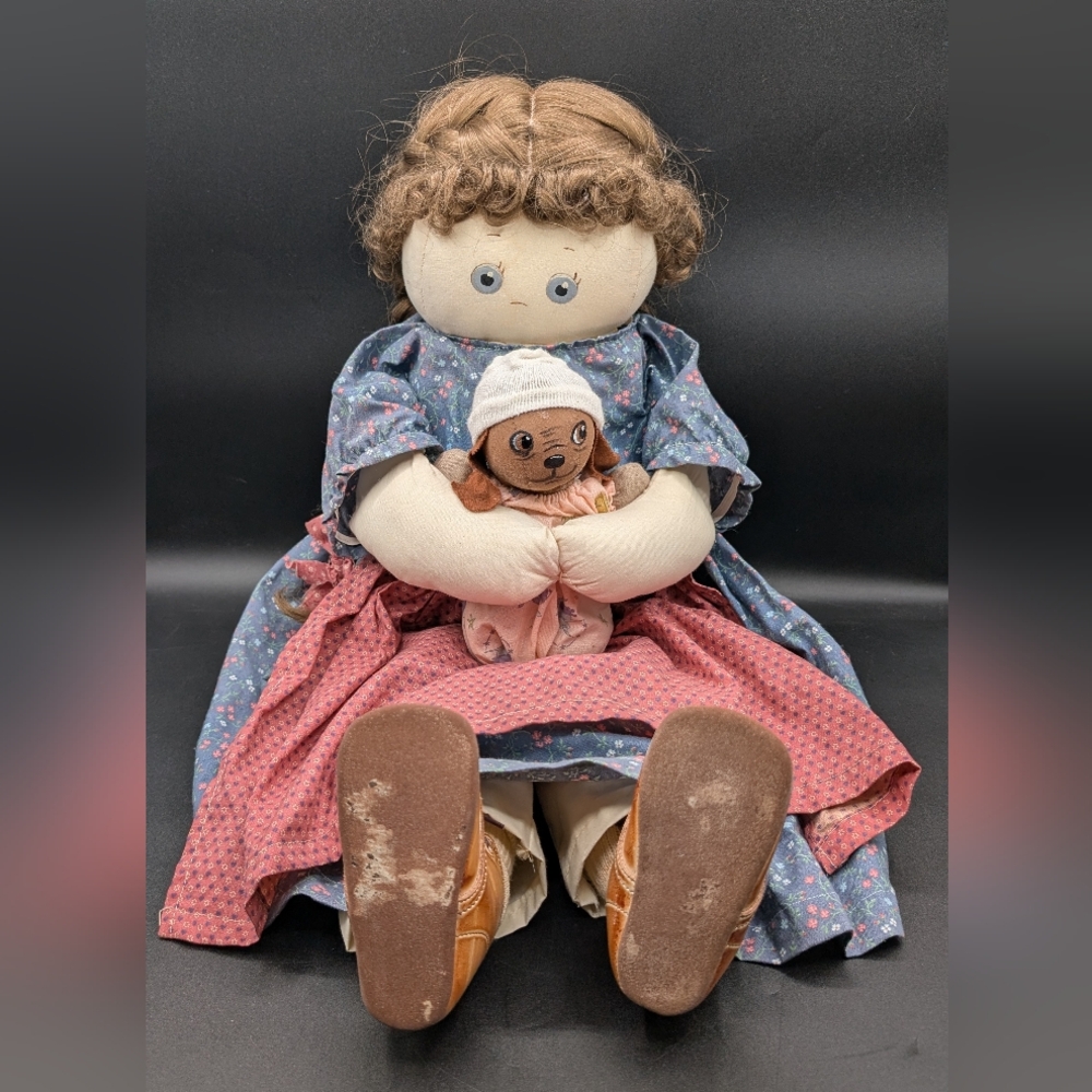 Vintage 1989 Jan Shackelford Margaret Ann #45 Art Doll With Puppy, Count…